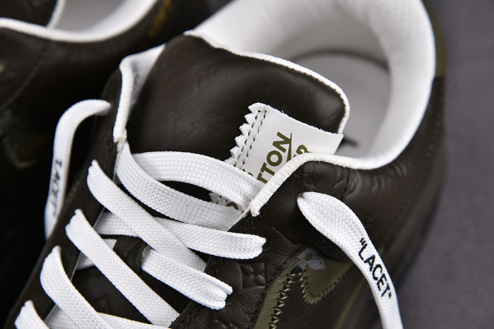 nike low air force 1 x grey green