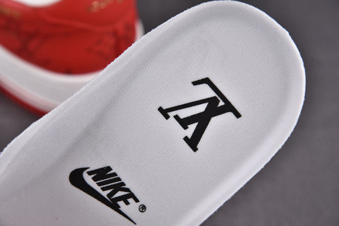 nike low air force 1 x red white