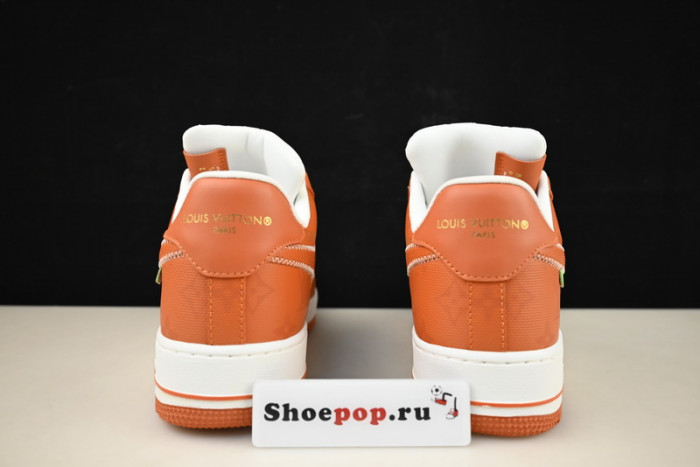 nike low air force 1 x orange white