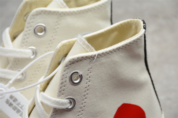 converse comme des garÇons x chuck white