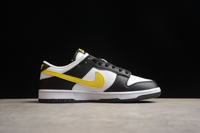 nike dunk low black yellow white fq2431-001