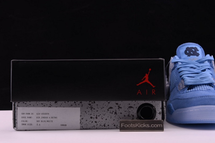 air jordan 4 retro sky blue white