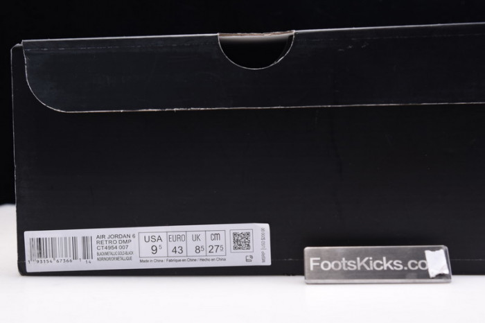 air jordan 6 dmp defining moments 2020 black gold ct4954-007