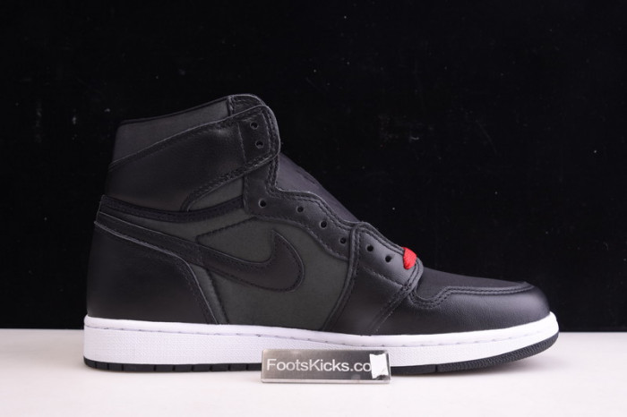 air jordan 1 high black satin 555088-060