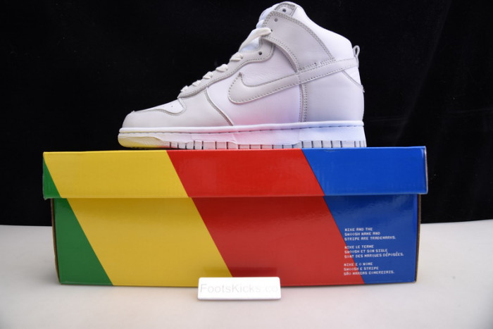 nike dunk high retro white vast grey （2021）dd1399-100