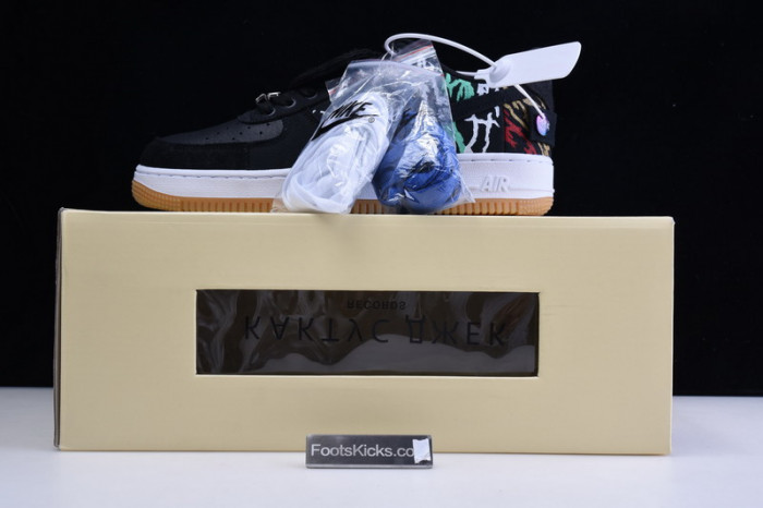 travis scott x nike air force 1 astroworld black cn2405 901