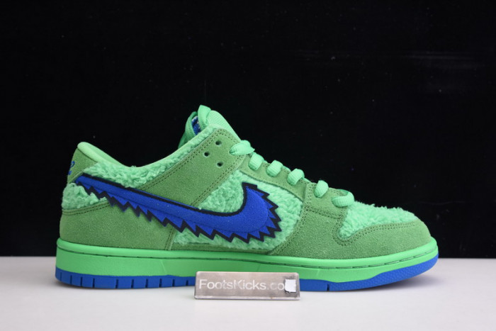 grateful dead x nike sb dunk low“ green bear” cj5378-300