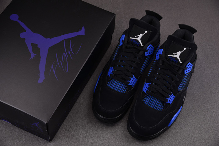 air jordan 4 black and bule ct8527-018