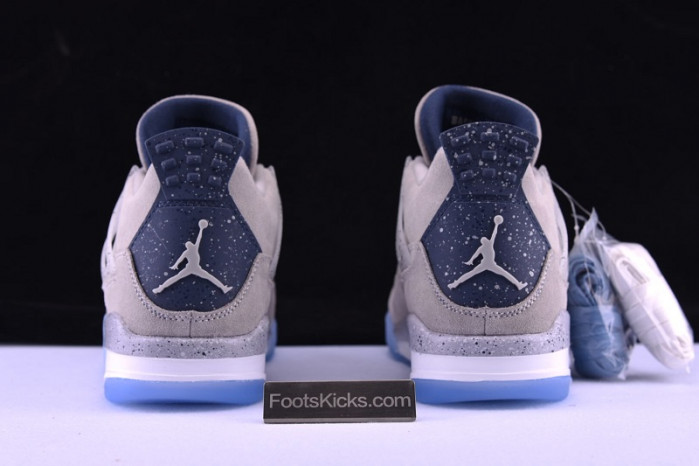 air jordan 4 retro pe grayness / white aj4-1043505