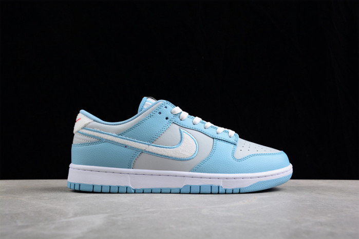 nike dunk low retro fleece worn blue fb1871-011
