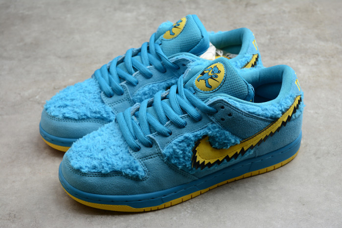 grateful dead x nike sb dunk low“ bule bear” cj5378-400