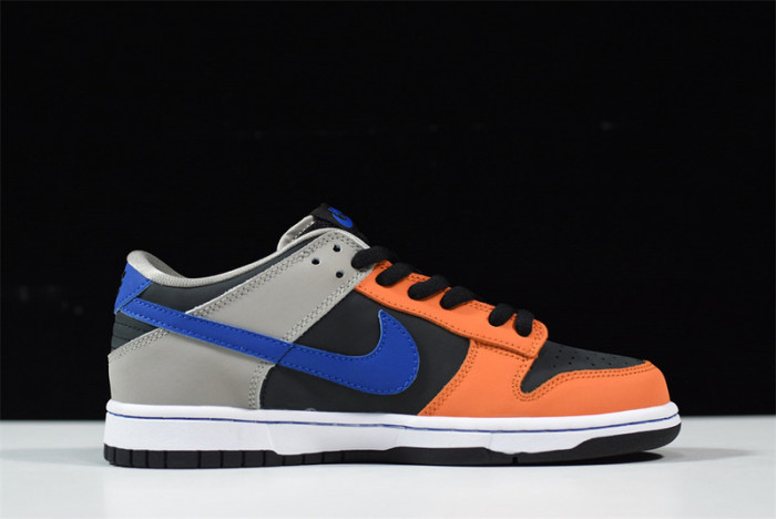 nike sb dunk low prm orange blue grey shoes 854866-025