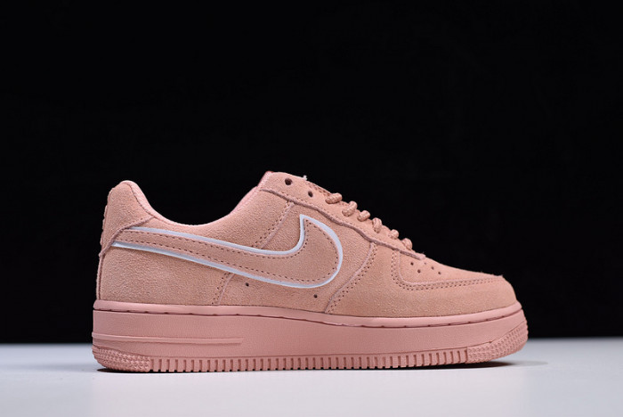nike air force 1 07 suede women lifestyle shoe pink aa1117-601