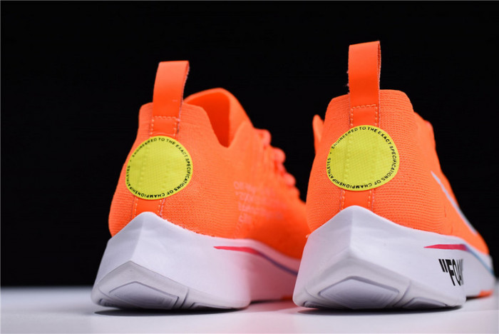 nike x ofw zoom fly mercurial flyknit total orange ao2115-800