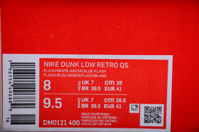 nike dunk low retro qs argon dm0121-400