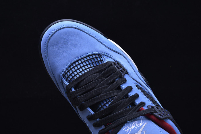 travis scott x air jordan 4 “houston oilers” university blue 308497-406