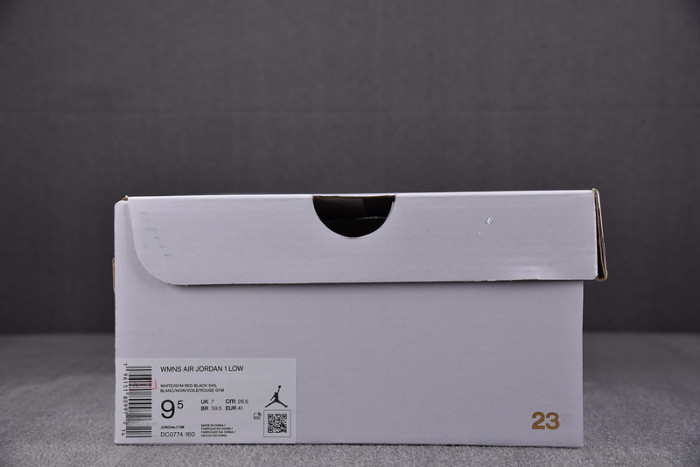 air jordan 1 low reverse black toe dc0774-160