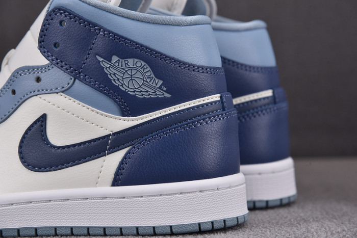 air jordan 1 mid womens blue bq6472-140