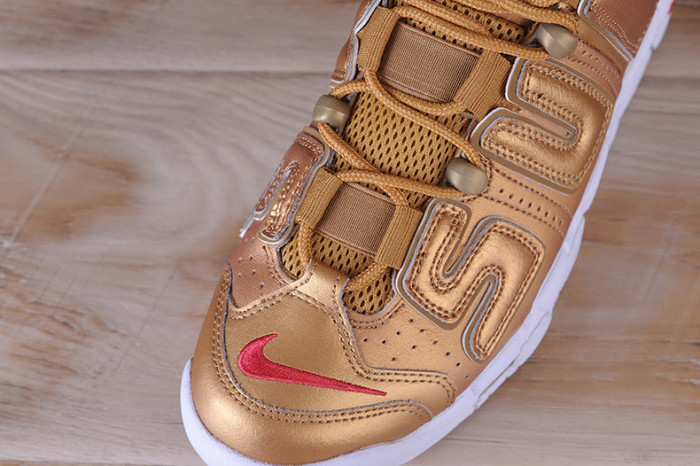 nike air more uptempo "S*p*e" metallic gold/white 902290-700