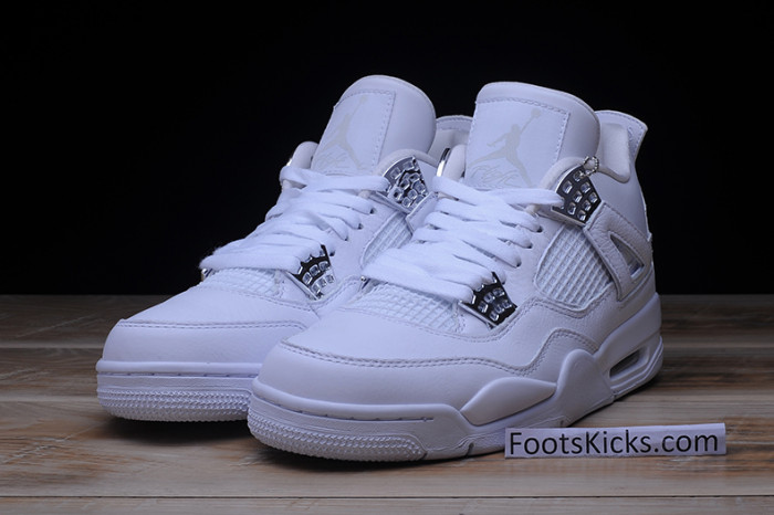 air jordan 4 retro “pure money” white 308497-100